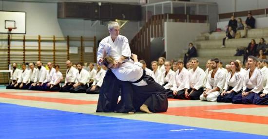 Alain Peyrache maître d'aïkido fondateur du dojo mondial Epa-Ista fut eleve de Tamura Nobuyoshi